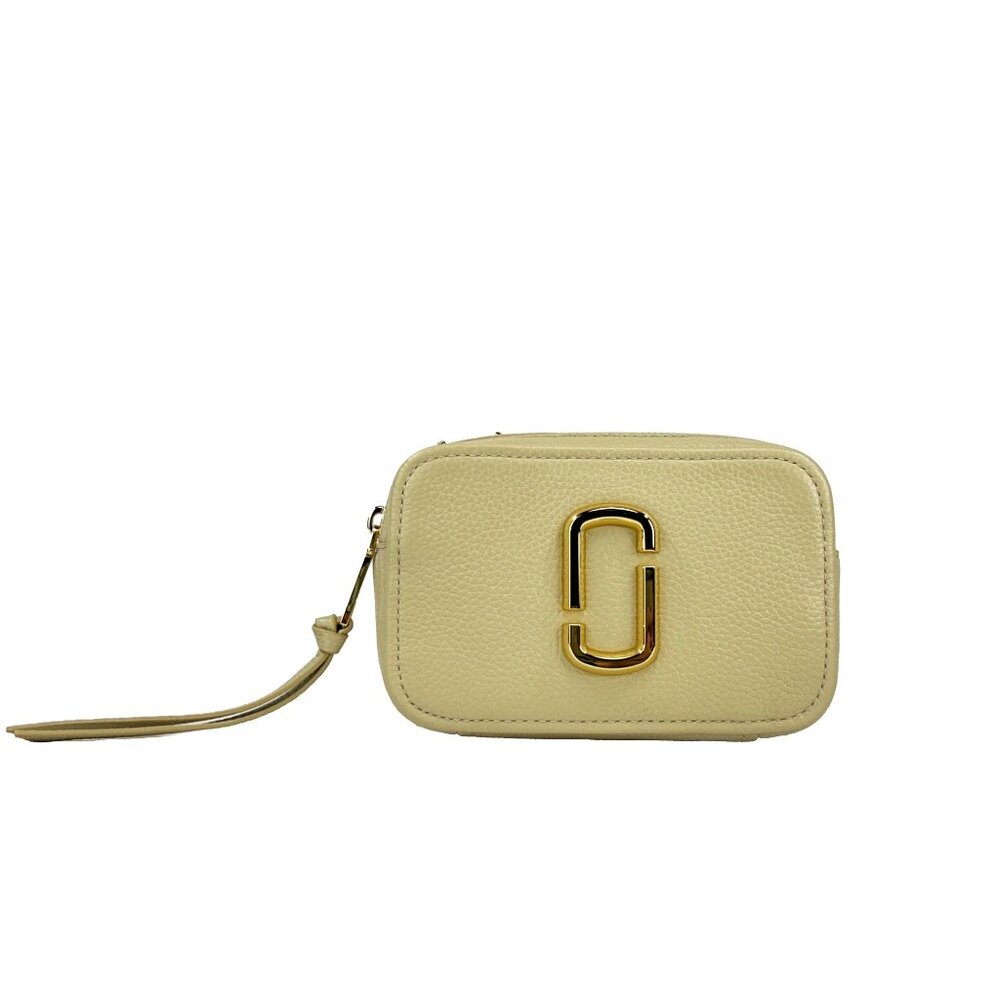 NEW Marc Jacobs The Glam Shot 17 Leather Camera Crossbody Bag Pebble